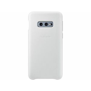 Capac protectie spate Samsung Leather Cover pentru Galaxy S10e (G970F) White imagine