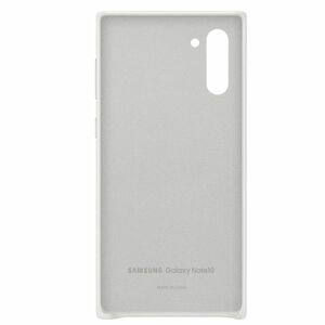 Capac protectie spate Samsung Leather Cover EF-VN970 pentru Galaxy Note 10 (N970) White imagine