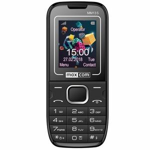Telefon Mobil Maxcom MM135 Dual SIM Black/Blue imagine