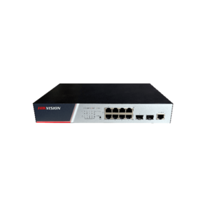 Switch Hikvision DS-3E2510P(B) cu management cu PoE 8x1000Mbps RJ45 + 2 x Gigabit Fiber imagine
