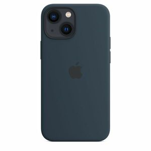 Husa de protectie Apple cu MagSafe pentru iPhone 13 Mini Silicon Abyss Blue imagine