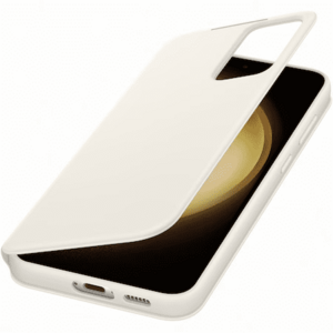 Husa Samsung Smart View Wallet pentru Galaxy S23 Plus Cream imagine