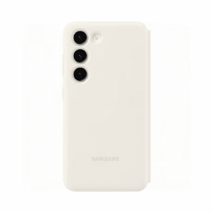 Husa Samsung Smart View Wallet pentru Galaxy S23 Cream imagine