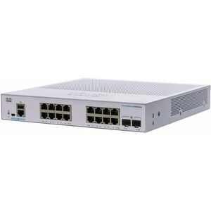 Switch Cisco CBS250-16T-2G cu management fara PoE 16x1000Mbps-RJ45 + 2xSFP imagine