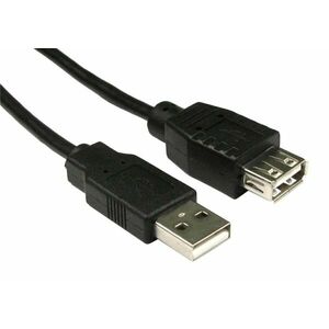 Cablu USB A-B, lungime: 2m, USB compatibil: 1.0/1.1/2.0, negru imagine