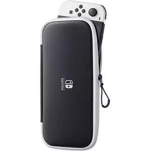 Carrying Case & Screen Protector Black & White pentru Nintendo Switch imagine