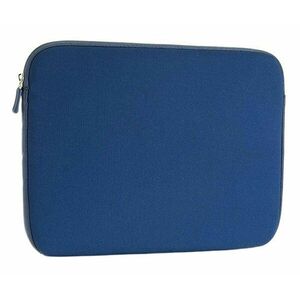 Geanta laptop 13inch, fermoar inchidere, neopren, 33 x 24 x 1, 7 cm, albastru imagine