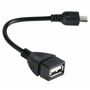 Adaptor USB - micro USB, compatibil cu USB 1.1/2.0, negru imagine