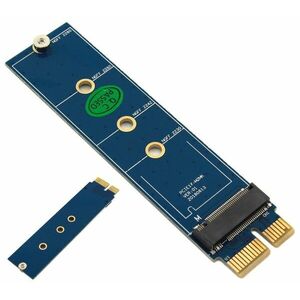 Adaptor SSD M.2 NVMe la PCI Express x1, universal, albastru imagine