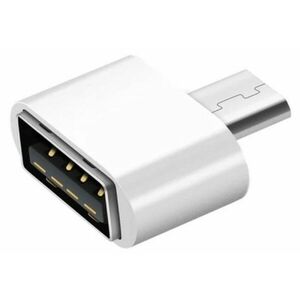 Adaptor USB A - MicroUSB, 1, 8 x 1, 8 x 0, 9 cm, alb imagine