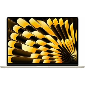 Notebook Apple MacBook Air 15 (2023) 15.3" Apple M2 8-core GPU 10-core RAM 8GB SSD 256GB Tastatura INT Starlight imagine