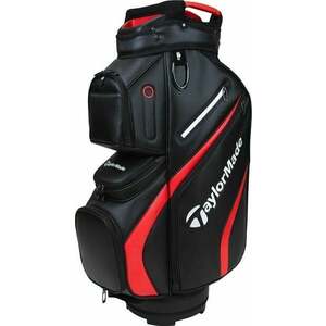 TaylorMade Deluxe Cart Bag Negru/Roșu Geanta pentru golf imagine