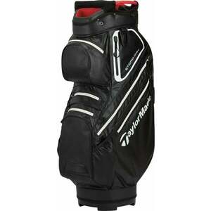 TaylorMade Storm Dry Cart Bag Negru/Alb/Roșu Geanta pentru golf imagine