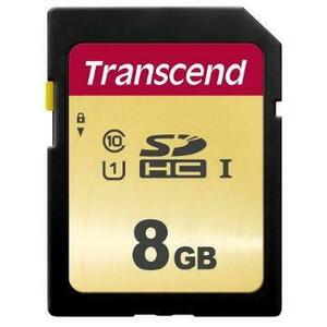 Card de memorie Transcend TS8GSDC500S, SDHC, 8GB, Clasa 10 UHS-I U1 imagine