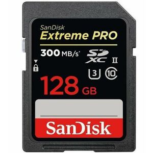 Card de memorie Sandisk Extreme PRO, SDXC, 128GB, Clasa 10, UHS-II U3 imagine