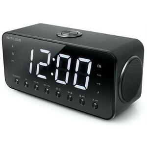 Radio cu ceas Muse M-192 CR, portabil, LED, Dual Alarm (Negru) imagine
