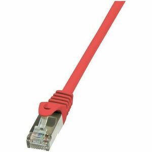 Cablu FTP LOGILINK Cat5e, cupru-aluminiu, 3 m, rosu, AWG26, ecranat CP1064S imagine