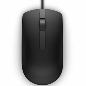 Mouse Dell MS116 2 Butoane, cu fir, 1000 dpi, interfata USB, culoare neagra imagine