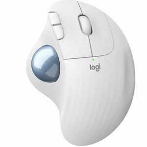 Mouse Wireless Trackball Logitech ERGO M575, Offwhite imagine