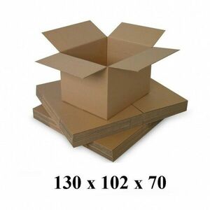 Cutie carton 130 x 102 x 70 mm, natur, 5 straturi CO5, 690 g/mp imagine