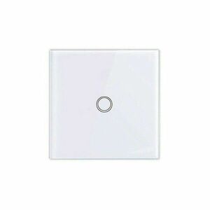Telecomanda pentru intrerupator smart Touch Smart Home, 86 x 86 x 7 mm, sticla securizata, alb imagine