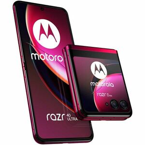 Telefon mobil Motorola razr 40 ultra, Dual SIM, 8GB RAM, 256GB, 5G, Viva Magenta imagine