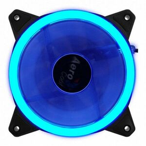 Ventilator carcasa REV BLUE DUAL RING LED 120x120x25mm imagine