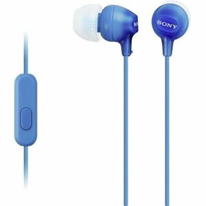 Casti In-Ear Sony MDR-EX15APLI, Cu fir, Microfon, Albastru imagine