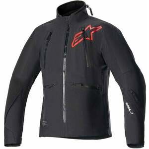 Alpinestars Hyde XT Drystar XF Jacket Black/Bright Red 3XL Geacă textilă imagine