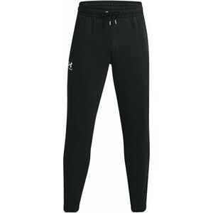 Under Armour Men's UA Essential Fleece Joggers Black/White L Fitness pantaloni imagine