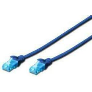 Cablu UTP Digitus DK-1512-010/B, CAT.5e, Patch 1 m (Albastru) imagine