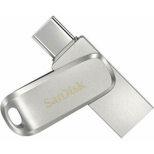 Stick USB SanDisk Ultra Dual Drive Luxe, 256GB, USB 3.1/USB Type-C (Argintiu) imagine