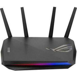 Router Gaming Wireless ASUS GS-AX5400, AX5400, WiFi 6, MU-MIMO, Mobile Game Mode, compatibil PS5, Instant Guard, Gear Accelerator (Negru) imagine