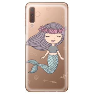 Protectie Spate Lemontti Art Little Mermaid LEMHSPA718LM pentru Samsung Galaxy A7 2018 (Multicolor) imagine
