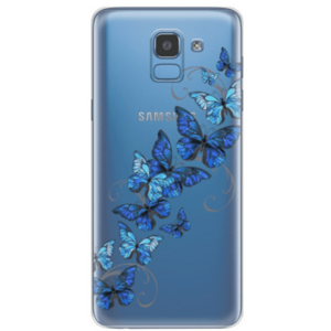 Protectie Spate Lemontti Art Butterflies LEMHSPJ618BT pentru Samsung Galaxy J6 2018 (Multicolor) imagine