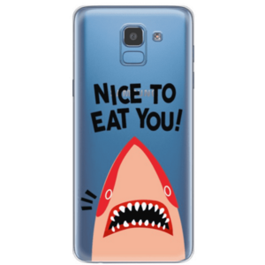 Protectie Spate Lemontti Art Nice To Eat You LEMHSPJ618NEY pentru Samsung Galaxy J6 2018 (Multicolor) imagine