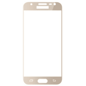 Folie Protectie Sticla Temperata Lemontti Full Fit LFSTJ32017GD pentru Samsung Galaxy J3 2017 (Transparent/Auriu) imagine