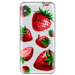 Protectie Spate Lemontti Art Strawberries LMSAIPHXM29 pentru iPhone X (Multicolor) imagine