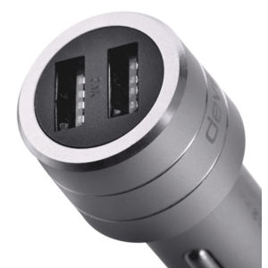 Incarcator Auto Devia 3.5A Battle Dual USB Emergency Hammer DVBATIA2USBS (Argintiu) imagine