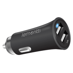 Incarcator Auto Lemontti LIA2UN3A, 3.4A, Dual USB (Negru) imagine