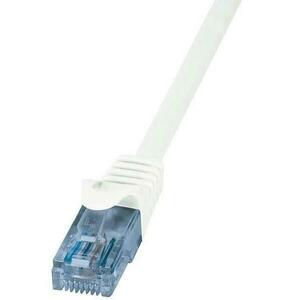 Cablu U/UTP LogiLink CP3021U, Cat.6A, Patchcord (Alb) imagine
