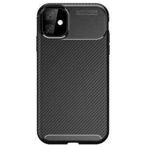 Protectie spate Lemontti Carbon Fiber Texture Shockproof SYA00311601A pentru iPhone 11 Pro Max (Negru) imagine