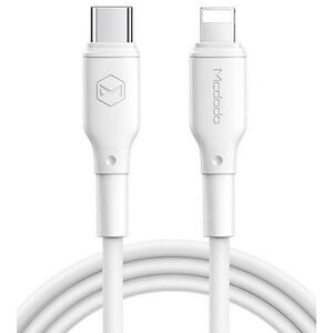 Cablu de date Mcdodo White Series CA-7290, Lightning - USB Type-C, 2 A, 1.2 m, PD (Alb) imagine