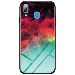 Protectie Spate Lemontti Glass Case Colorful Nebula EDA00077605A pentru Samsung Galaxy A30 (Multicolor) imagine