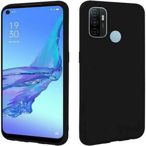 Protectie Spate Lemontti Silky LEMSLKOA545GN pentru Oppo A54 5G (Negru) imagine