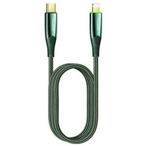 Cablu de date Mcdodo Shark Series CA-8562, USB Type-C - Lightning, PD, 1.2 m, 20 W, Oprire automata (Verde) imagine