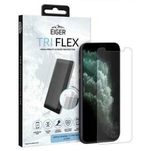 Folie Protectie Eiger Tri Flex EGSP00530 pentru Apple iPhone 11 Pro Max, iPhone Xs Max (Transparent) imagine