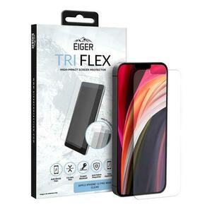 Folie Sticla Eiger Clear Tri Flex EGSP00632 pentru iPhone 11 Pro Max / Xs Max, 0.4 mm, 5H (Transparent) imagine