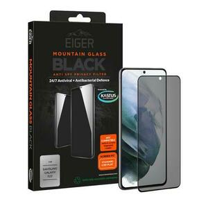 Folie Sticla Eiger 3D Privacy Mountain Glass compatibila cu Samsung Galaxy S22 Black, 0.33mm, 9H imagine