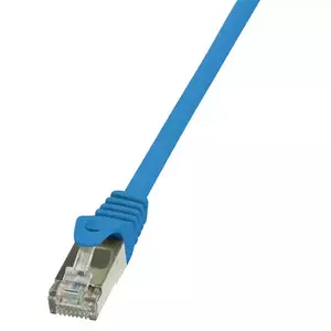 Cablu FTP LOGILINK Cat5e, cupru-aluminiu, 1 m, albastru, AWG26, ecranat CP1036S imagine
